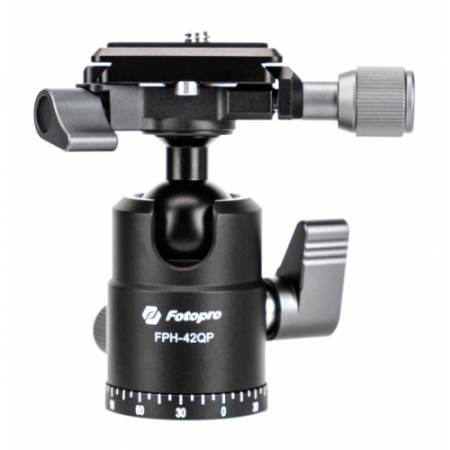 Fotopro X-go Gecko E2 - zestaw, statyw fotograficzny Alu + głowica kulowa FPH-42QP